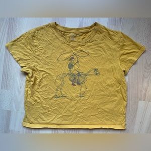 American Eagle skeleton cowboy T-shirt